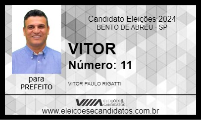 Candidato VITOR 2024 - BENTO DE ABREU - Eleições