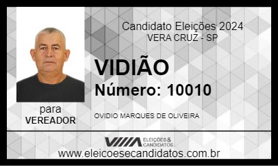 Candidato VIDIÃO 2024 - VERA CRUZ - Eleições