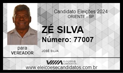 Candidato ZÉ SILVA 2024 - ORIENTE - Eleições