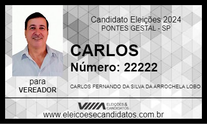 Candidato CARLOS 2024 - PONTES GESTAL - Eleições