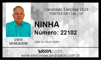 Candidato NINHA 2024 - PONTES GESTAL - Eleições