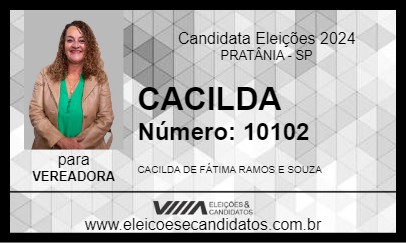 Candidato CACILDA 2024 - PRATÂNIA - Eleições