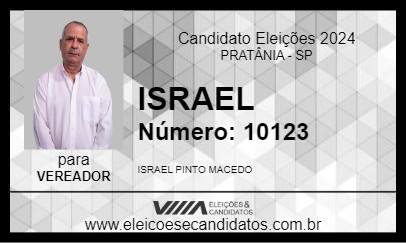 Candidato ISRAEL 2024 - PRATÂNIA - Eleições