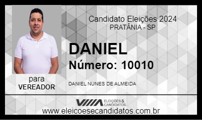 Candidato DANIEL 2024 - PRATÂNIA - Eleições