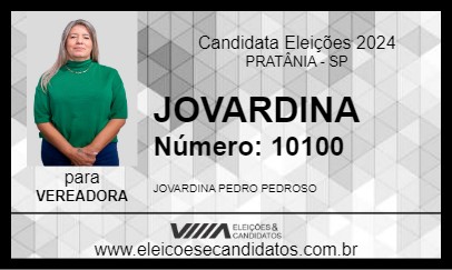 Candidato JOVARDINA 2024 - PRATÂNIA - Eleições