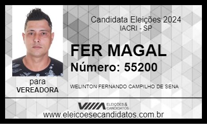 Candidato FER MAGAL 2024 - IACRI - Eleições