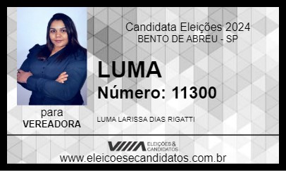 Candidato LUMA 2024 - BENTO DE ABREU - Eleições