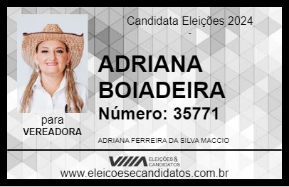 Candidato ADRIANA BOIADEIRA 2024 - RIBEIRÃO PRETO - Eleições