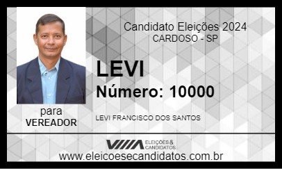 Candidato LEVI 2024 - CARDOSO - Eleições