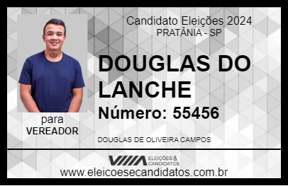 Candidato DOUGLAS DO LANCHE 2024 - PRATÂNIA - Eleições