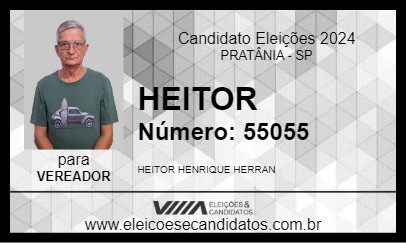 Candidato HEITOR 2024 - PRATÂNIA - Eleições