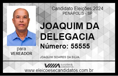 Candidato JOAQUIM DA DELEGACIA 2024 - PENÁPOLIS - Eleições