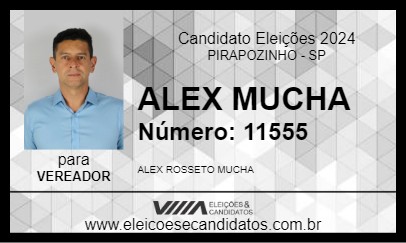 Candidato ALEX MUCHA 2024 - PIRAPOZINHO - Eleições