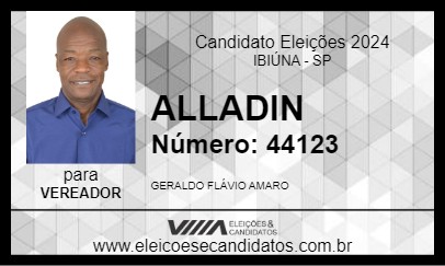 Candidato ALLADIN 2024 - IBIÚNA - Eleições