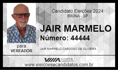 Candidato JAIR MARMELO 2024 - IBIÚNA - Eleições