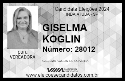 Candidato GISELMA KOGLIN 2024 - INDAIATUBA - Eleições