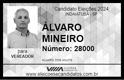 Candidato ÁLVARO MINEIRO 2024 - INDAIATUBA - Eleições