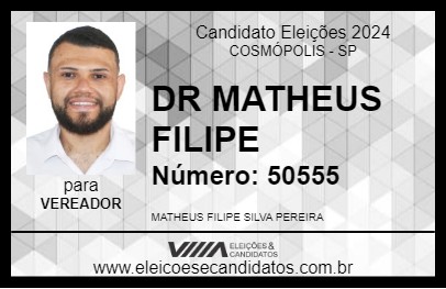 Candidato DR MATHEUS PEREIRA 2024 - COSMÓPOLIS - Eleições