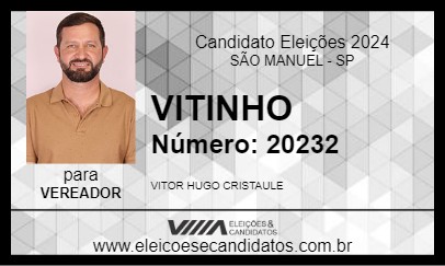 Candidato VITINHO 2024 - SÃO MANUEL - Eleições