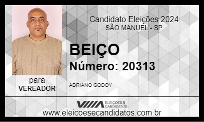 Candidato BEIÇO 2024 - SÃO MANUEL - Eleições