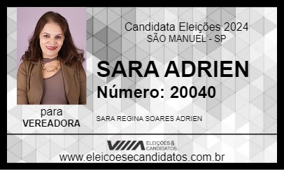 Candidato SARA 2024 - SÃO MANUEL - Eleições