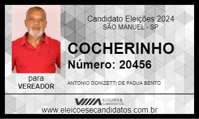 Candidato COCHERINHO 2024 - SÃO MANUEL - Eleições