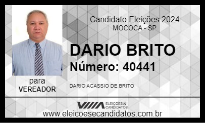 Candidato DARIO BRITO 2024 - MOCOCA - Eleições