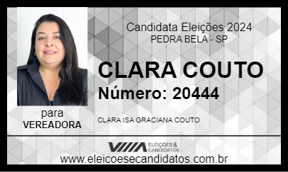 Candidato CLARA COUTO 2024 - PEDRA BELA - Eleições