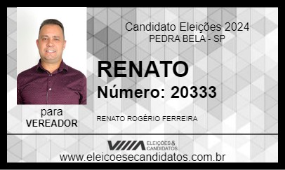 Candidato RENATO 2024 - PEDRA BELA - Eleições