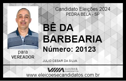 Candidato BÊ DA BARBEARIA 2024 - PEDRA BELA - Eleições