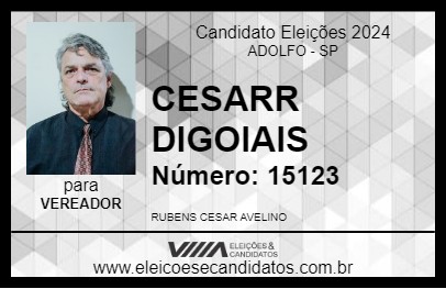 Candidato CESARR DIGOIAIS 2024 - ADOLFO - Eleições