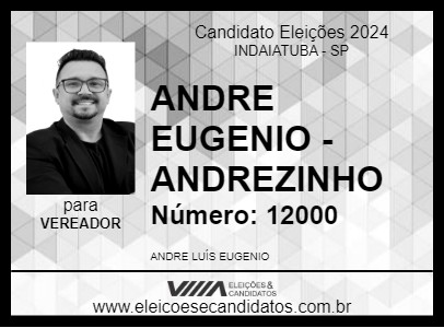 Candidato ANDRE EUGENIO - ANDREZINHO 2024 - INDAIATUBA - Eleições