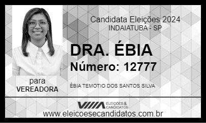 Candidato DRA. ÉBIA 2024 - INDAIATUBA - Eleições