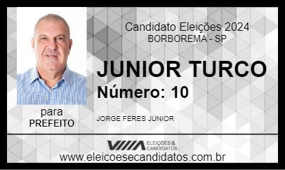 Candidato JUNIOR TURCO 2024 - BORBOREMA - Eleições