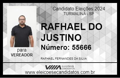 Candidato RAFHA DO JUSTINO 2024 - TURMALINA - Eleições