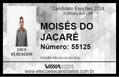 Candidato MOISÉS DO JACARÉ 2024 - TURMALINA - Eleições