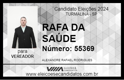 Candidato RAFA DA SAÚDE 2024 - TURMALINA - Eleições