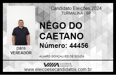 Candidato NÊGO DO CAETANO 2024 - TURMALINA - Eleições