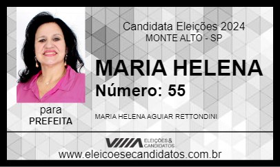 Candidato MARIA HELENA 2024 - MONTE ALTO - Eleições