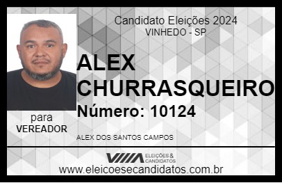 Candidato ALEX CHURRASQUEIRO 2024 - VINHEDO - Eleições