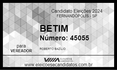 Candidato BETIM 2024 - FERNANDÓPOLIS - Eleições