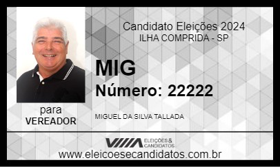 Candidato MIG 2024 - ILHA COMPRIDA - Eleições