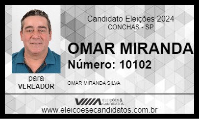 Candidato OMAR MIRANDA 2024 - CONCHAS - Eleições