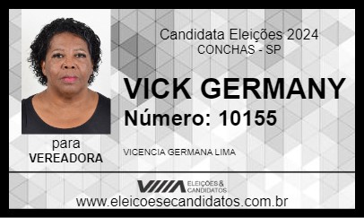 Candidato VICK GERMANY 2024 - CONCHAS - Eleições