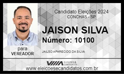 Candidato JAILSON SILVA 2024 - CONCHAS - Eleições