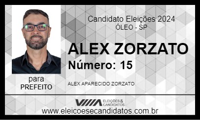 Candidato ALEX ZORZATO 2024 - ÓLEO - Eleições