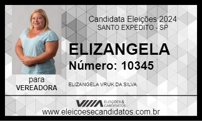 Candidato ELIZANGELA 2024 - SANTO EXPEDITO - Eleições