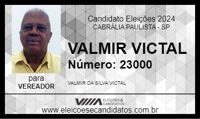 Candidato VALMIR VICTAL 2024 - CABRÁLIA PAULISTA - Eleições