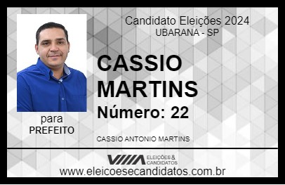 Candidato CASSIO MARTINS 2024 - UBARANA - Eleições