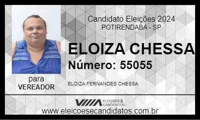 Candidato ELOIZA CHESSA 2024 - POTIRENDABA - Eleições